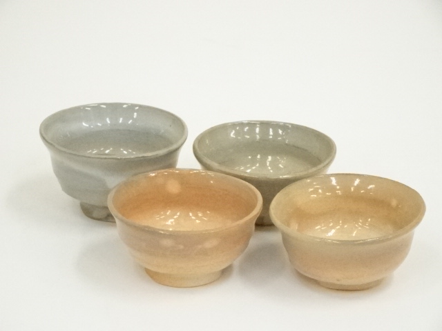 茶道具  萩千切蓋置 15代坂倉新兵衛 茶器/茶道具 花入れ 置用】 萩焼き 耳付 15代 坂倉新兵衛作